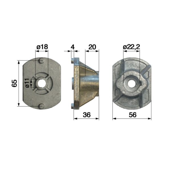 nosač noža castelgarden T434